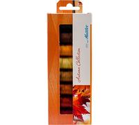 8 Silk Finish Cotton Spool Premium Autumn Sewing Thread Kit - Assorted