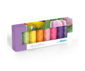 Mettler Silk Finish Cotton 50 Spring Colours Threads 8 Pack