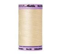 Mettler Silk Finish Cotton Thread 50wt, 547-Yard, Muslin