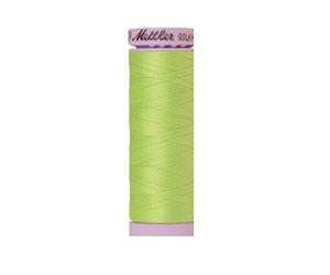 Mettler Silk-Finish Solid Cotton Thread, 164 yd/150m, Bright Lime Green