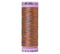 Mettler Silk-Finish Variegated Cotton Thread, 109 yd/100m, Preppy Brights