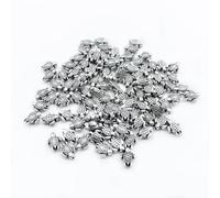 metulip 100Pcs Tiny Turtle Beads Antique Silver Turtle Beads 0.9x0.7cm Mini Turtle Shaped Beads Metal Turtle Beads for Crafts Making Bracelet Necklace Keychain DIY Supplies