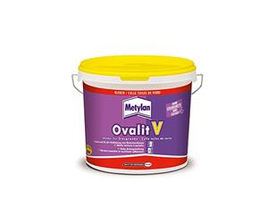 METYLAN Ovalit V Ready to Use Glue for Paintable Coatings, Glass Canvas, Glass Veil, Non-Woven, 5 kg Bucket