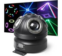 MetYonLaser Moving Head Light, 70w RGBW 4in1 LED DJ Stage Lights, Infinite Rotation DJ Lights with Sound Activated for Wedding DJ Party and Live House