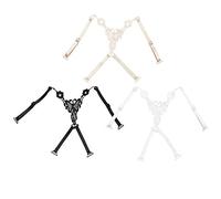 Metyou 3Pcs Lace Bra Straps Butterfly Flower Cross Back Bra Shoulder Fashion Sexy Strap Bandage Wrapped Chest Crop Tops Vest