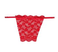 Metyou Lace Clip-on Mock Camisole Bra Insert Overlay Modesty Panel Vest(lace red)