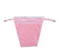 Metyou Lace Clip-on Mock Camisole Bra Insert Overlay Modesty Panel Vest(Pink)