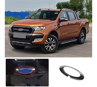 METYOUCAR ABS Car Rear Badge Ring Logo Frame Cover Trim For Ford Ranger 2015-2022 Auto Accessories (Carbon Fiber)
