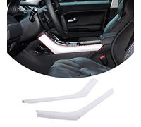 METYOUCAR ABS Plastic Center Console Gear Shift Side Decoration Strip Trim for LR Range Rover Evoque 2012-2018 Auto Accessories (Silver)