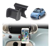 METYOUCAR Car Phone Holder for Fiat 500 2007-2016-2024 Rotatable Fixed Phone Holder for Car Fit for iPhone Android and Universally Smartphones Mount (Clip/A Style)