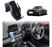 METYOUCAR Car Phone Holder for Mazda MX-5 ND 2016-2024 Centre Air Vent Left Side Rotatable Fixed Mobile Phone Holder for Car Fit for iPhone Android Smartphones Right Hand Drive (Style D)