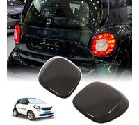 METYOUCAR Taillight Guard for Smart 453 Fortwo Forfour 2016-2019 Smoked ABS Rear Tail Light Cover Protector Car Exterior Accessories (Smoked Black)