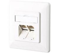Metz Connect 1307381002-I Cat 6 2-Port Flush Mount Network Outlet ...