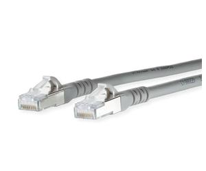 Metz Connect 1308453033-E RJ45 Patch Cable CAT 6a S/FTP 3.00 m Grey with Latch Protection