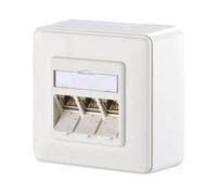 Metz Connect 1309130002-E Network outlet Surface-mount CAT 6A 3 po...