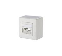 Metz Connect 130B10D20002-E Network outlet Surface-mount 2 ports P...