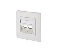 Metz Connect 130B20D21002KE Network outlet Flush mount Pure white ...
