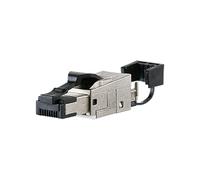 Metz Connect RJ45 Plug Black Cat.6A Tool-Free IP20 130E405032-E
