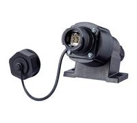 Metz Connect 1401110012KE Surface-mount CAT 6A 1 port Black Networ...