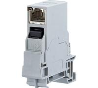 Metz Connect 1401206113KE Network outlet DIN rail CAT 6 Light grey