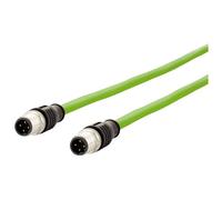 Metz Connect 142M1D11010 M12 CAT5e cable 1m Green PUR Acid Ozone U...