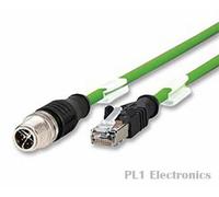 METZ CONNECT 142M2X15010 Sensor Cable, Ethernet, M12 Plug, 8 Way, RJ45 Plu