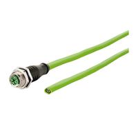 Metz Connect 142M2X20050 M12 CAT 6A Network Patch Cable Green PUR 5m