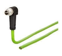 Metz Connect 142M2XA0010 M12 CAT 6A Network Cable Green PUR 1.00m ...