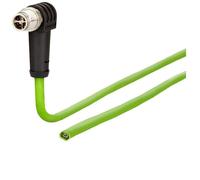 Metz Connect 142M2XC0010 Network cable M12 CAT 6A Green PUR 1.00m ...