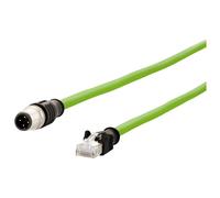 Metz Connect 142M4D15010 Network cable 1m Green PUR CAT 5e S/UTP O...