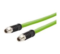Metz Connect 142M6X11020 M12 CAT 6A Network cable 2m Green PUR coating
