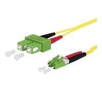 Metz Connect 151P1EAJA10E Fibreglass FO Cable Yellow 1m 2xSC-2xLC ...