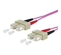 Metz Connect 151S1EOEO10E Fibreglass FO Cable Violet 1m 2x SC plug...