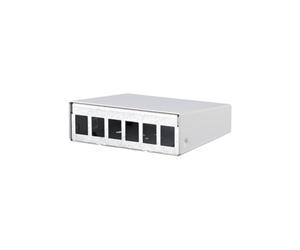 METZ CONNECT Keystone RAL9010 AP Enclosure 6 Port Pure White