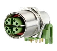 Metz Connect PCB Terminal Socket 8-Pin M12 IP67 X-Coded