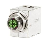 Metz Connect MWN911A415 Sensor M12 to RJ45 IP67 Zinc Angled Rail Use