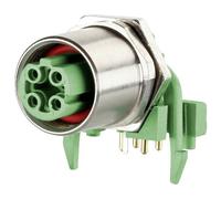 Metz Connect PCB Socket 4-Pin M12 D-Coded IP67 Rail Use MMT471A115-0002