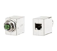 Metz Connect Sensor/Actuator Connector M12-RJ45 IP67/IP20 Rail