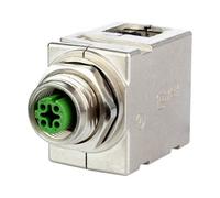 Metz Connect Sensor/Actuator Connector M12/RJ45 IP67 Zinc