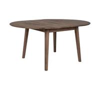 Metz Smoked Oak 4-6 Seater Extending Oval Dining Table - 118cm-158cm