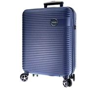 METZELDER Classic R2.0 Hard Cabin Suitcase Trendy Chic, Blue, M Moyenne Soute 69/86L - 67x43x28 4kg, Extendable Hard case with Lock