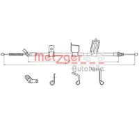 METZGER 17.0326 Cable, parking brake for NISSAN