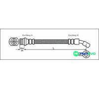 METZGER AUTOTEILE BRAKE HOSE 4110072 FOR SUZUKI