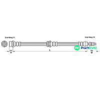 METZGER AUTOTEILE BRAKE HOSE 4110240 FOR FORD MAZDA