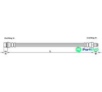 METZGER AUTOTEILE BRAKE HOSE 4110261 FOR PEUGEOT