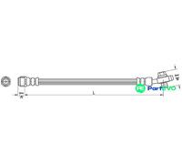 METZGER AUTOTEILE BRAKE HOSE 4110381 FOR VW