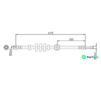 METZGER AUTOTEILE BRAKE HOSE 4110447 FOR AUDI