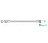METZGER AUTOTEILE BRAKE HOSE 4110448 FOR AUDI PORSCHE
