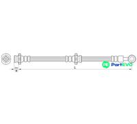 METZGER AUTOTEILE BRAKE HOSE 4110461 FOR NISSAN