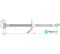 METZGER AUTOTEILE BRAKE HOSE 4110737 FOR KIA